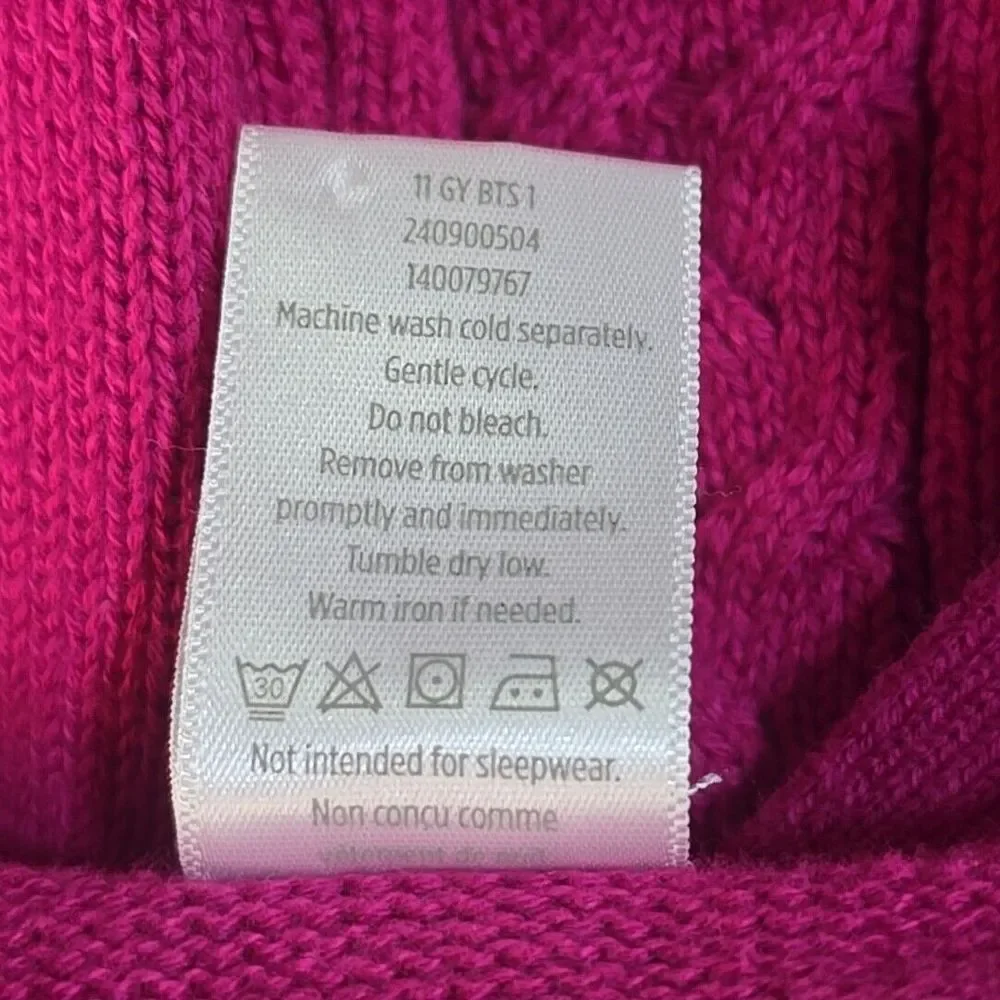 Gymboree Panda Sweater Dress Kids 5T Pink‎ Cable Knit Kawaii Animal Core